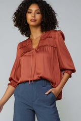Mini Smocking Detail Top Rosewood