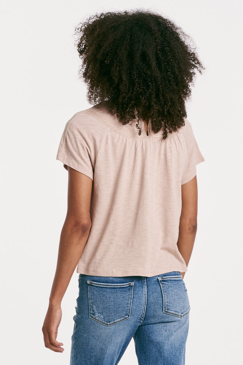 Raya Braided Trim Top Warm Sand