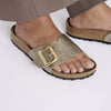 Catalina Luxe Buckle Birko-Flor Narrow Sandals Graceful Taupe
