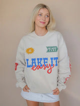 Lake It Easy Sweatshirt Bone