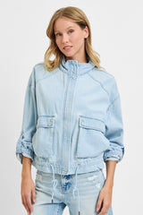 Oversized Cargo Pocket Jacket Light