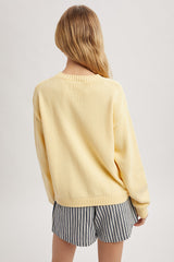 Spring Trout Sweater Lemon