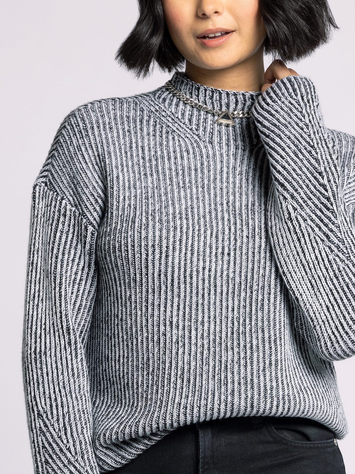 Rina Sweater Blanc Black