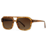 Sydney Sunglasses Crystal Brown Grain | Brown Gold Gradient