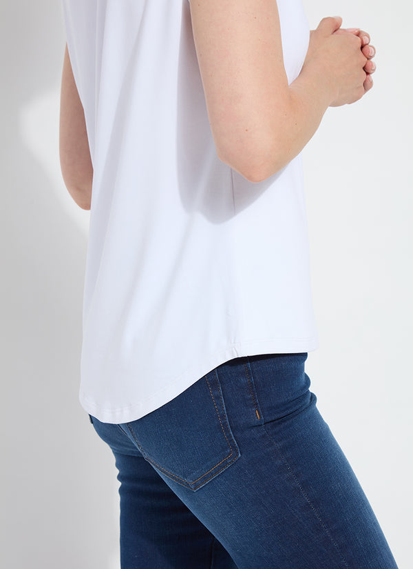 Lyssentials Short Sleeve Top White