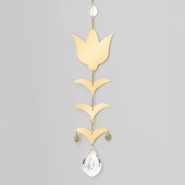 Crafted Suncatcher Blooming Flower | Aqua Terra