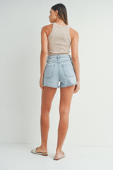 Patch Pocket Shorts Light Denim