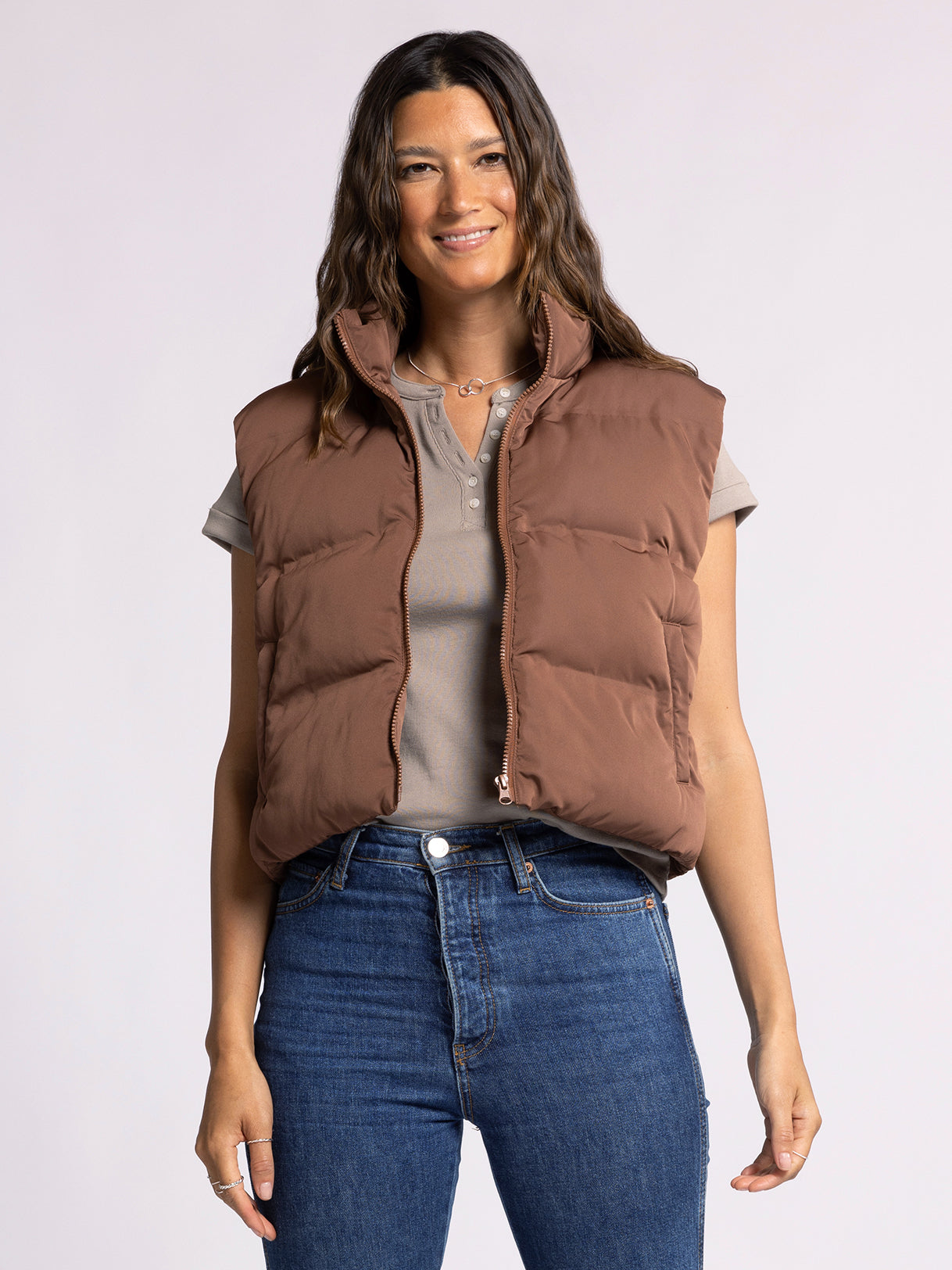 Issey Puffer Vest Cappuccino