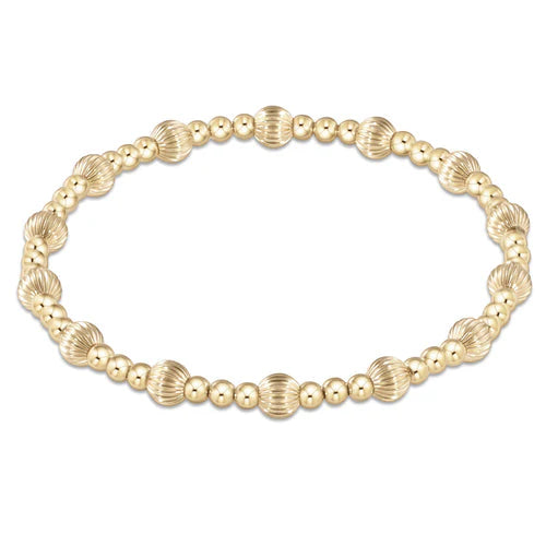 Extends Dignity Sincerity Pattern 5mm Bead Bracelet
