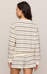 Stand Out Striped Sweatshirt Cloud