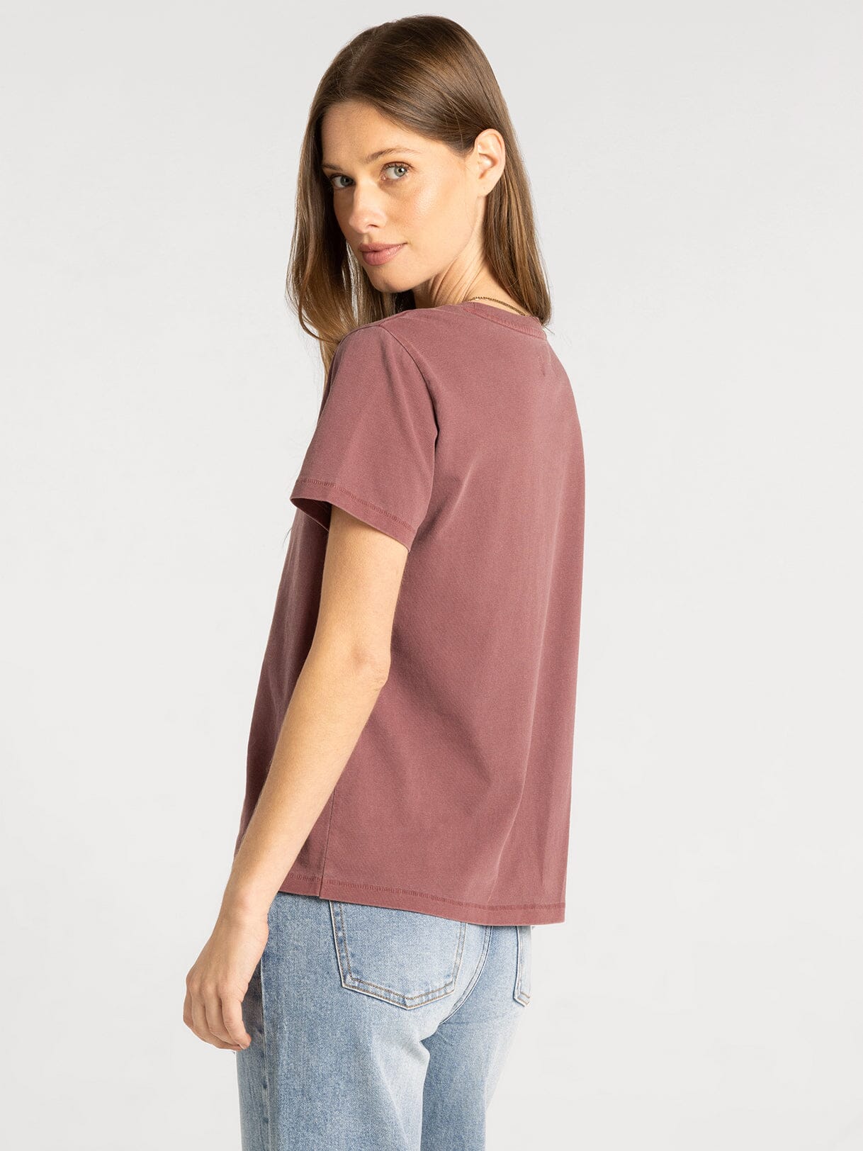 Asher Relaxed Fit Tee Zinfandel