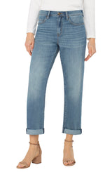 Rolled Hem Keeper Boyfriend Jeans Ashworth