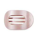 Teleties Large Flat Round Clip Pearly Pink