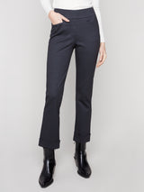 Printed PDR Rolled Cuff Pants Navy