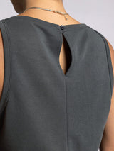 Alexis Romper Jumpsuit Black Granite