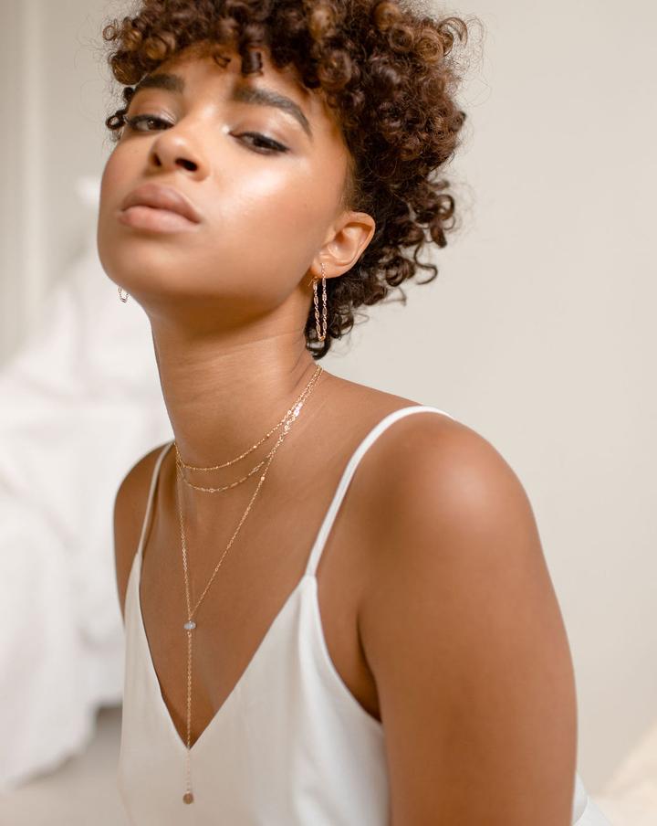 Sylvie Chain Studs 14k Gold Fill