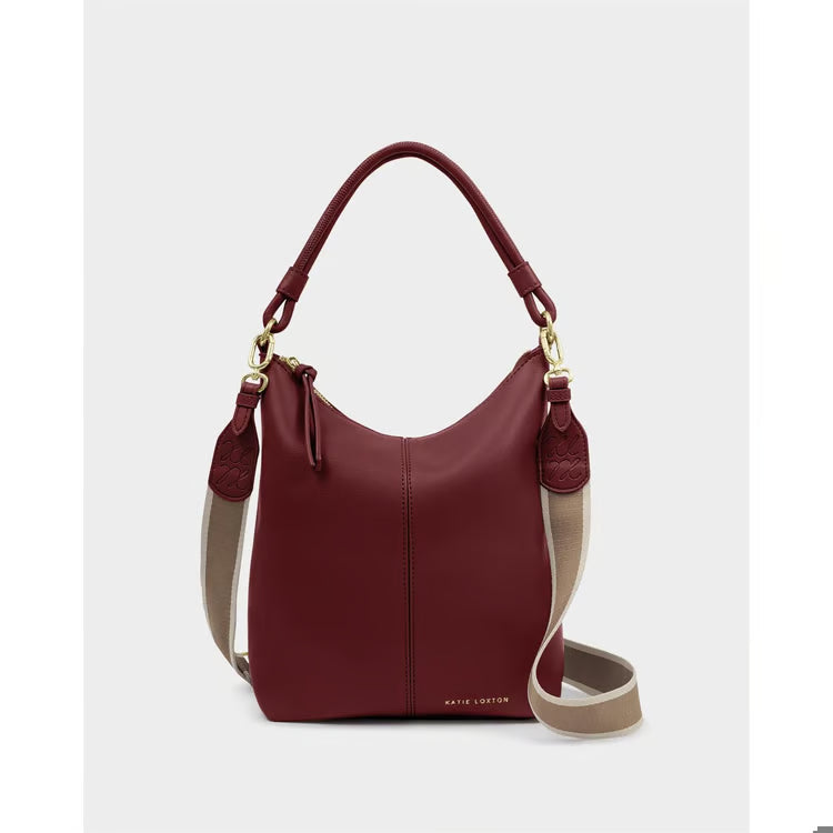 Hallie Satchel Bag Cherry