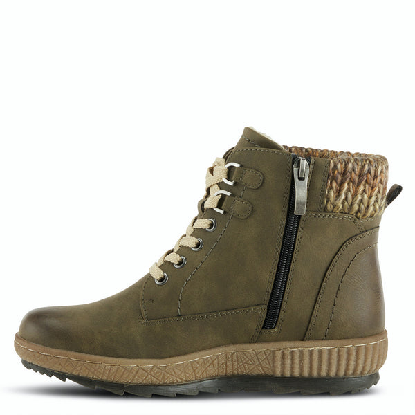 Karlene Bootie Olive Green