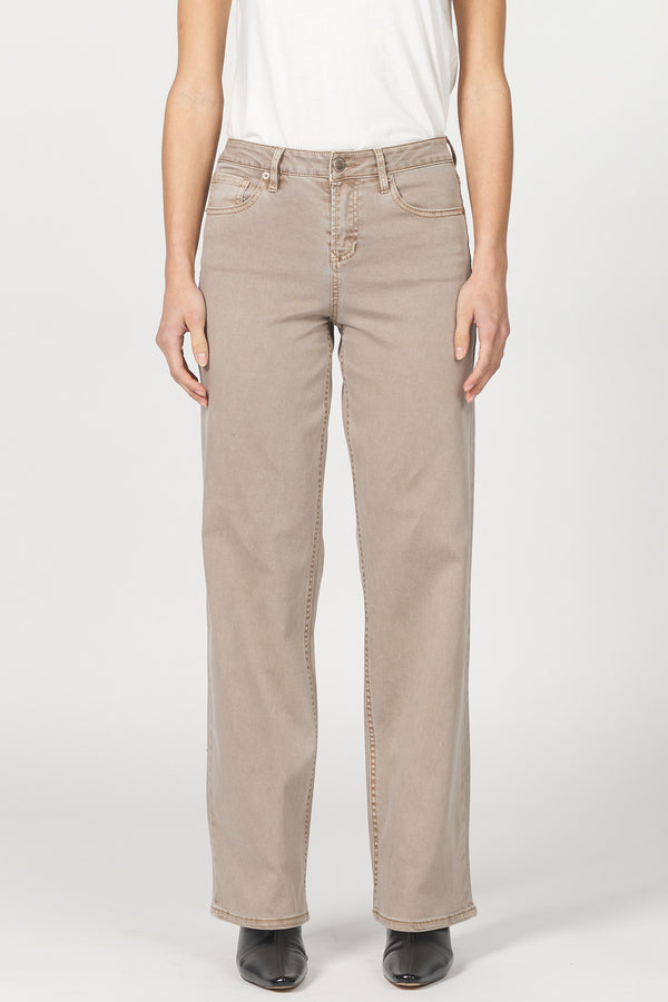 Taylor Mid Rise Clean Hem Jeans Cashmere