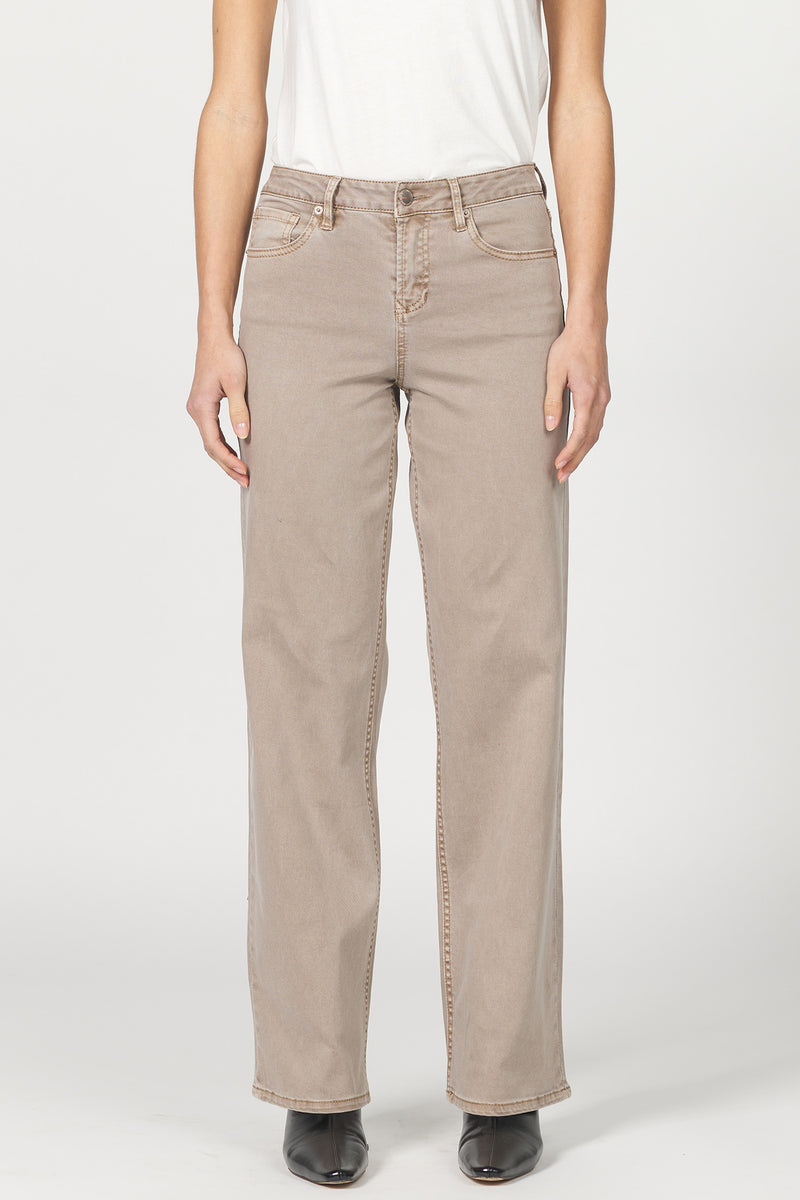 Taylor Mid Rise Clean Hem Jeans Cashmere