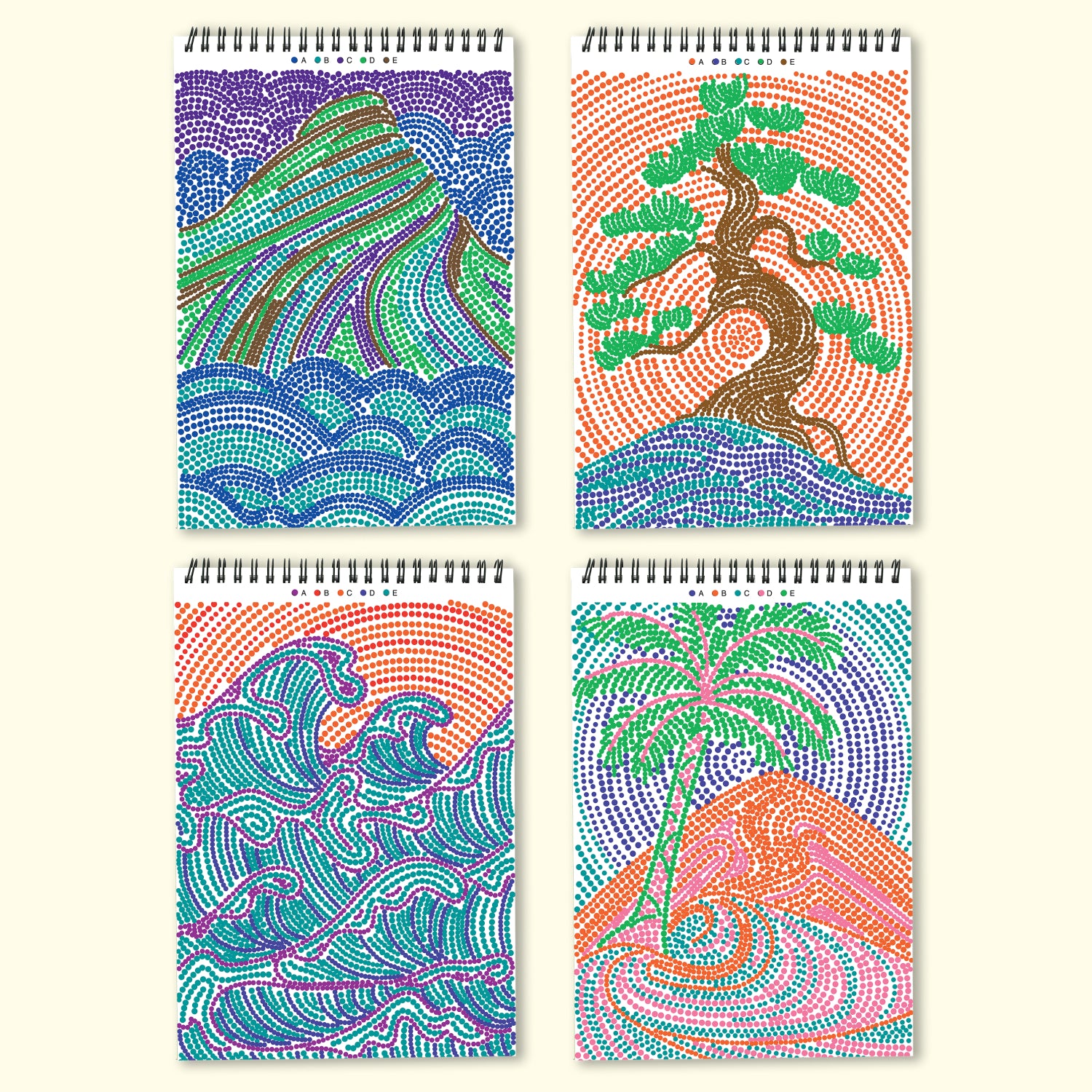 Lifelines FlowArt Dot By Letter Book Landscapes