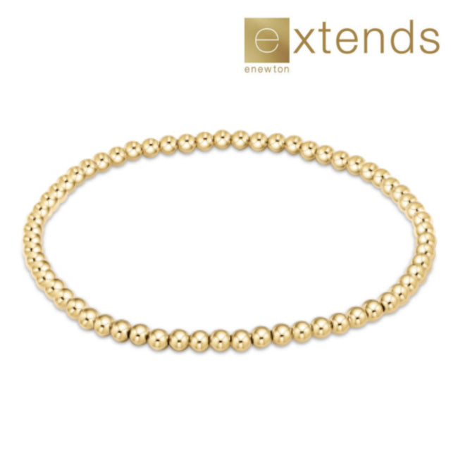 Extends Classic 3mm Bead Bracelet