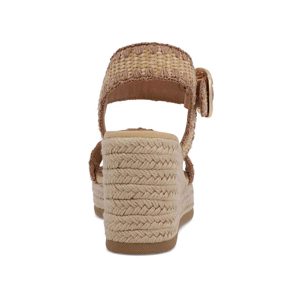 Beverlee Wedge Sandals Natural + Cognac