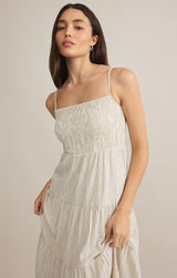 Balos Striped Maxi Dress Natural