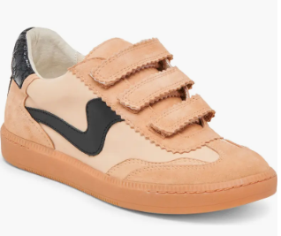 Notice Velcro Sneakers Tan Multi Suede