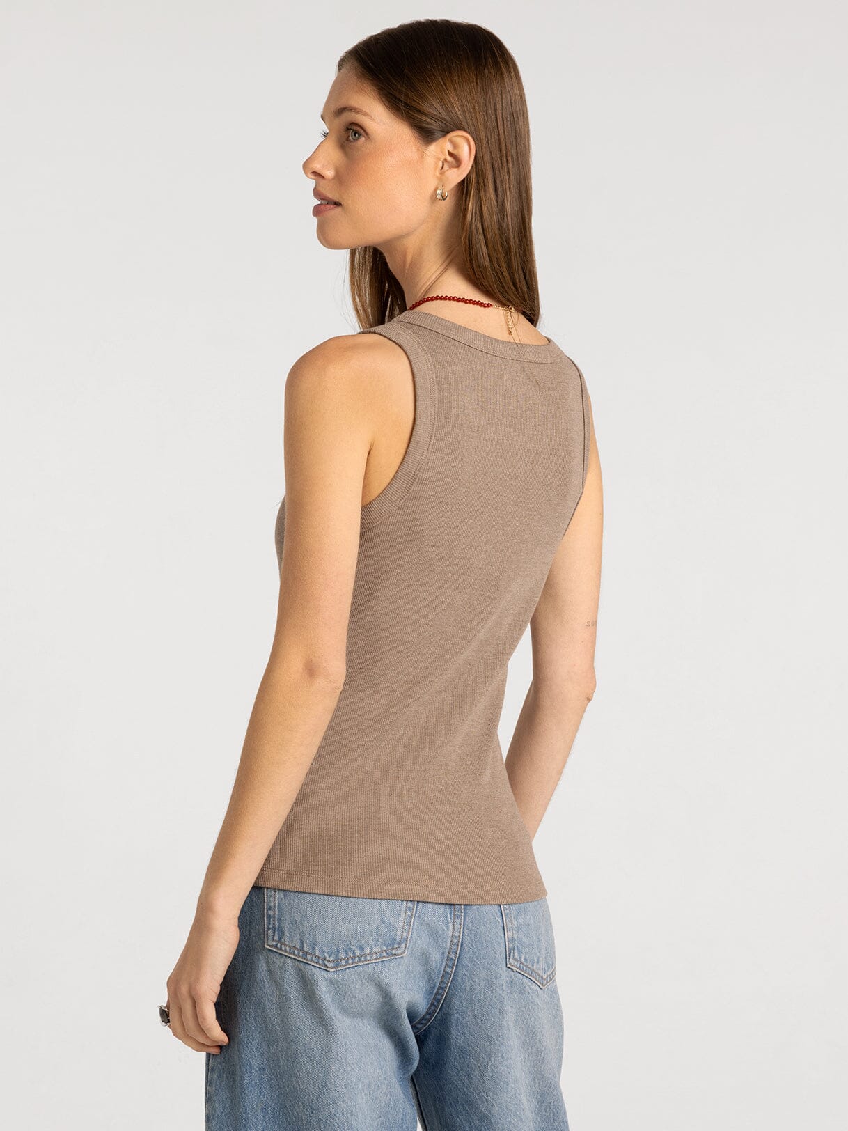 Edlin Layering Tank Heather Ash Brown