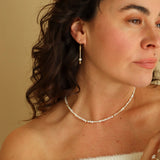 Threaded Pearl Earrings