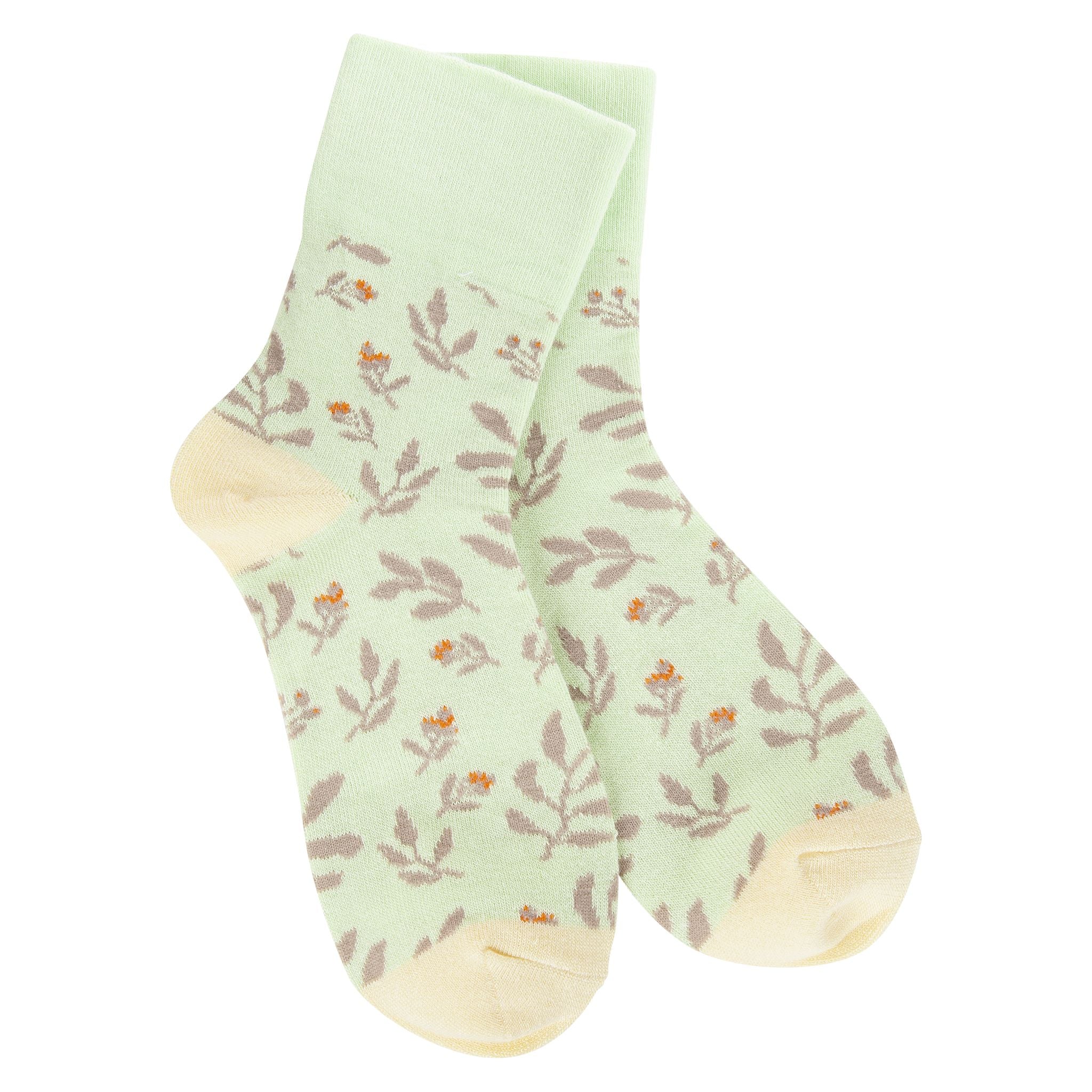 Garden Mini Crew Socks Lime Multi