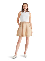 Lyon Sleeveless Colorblock Dress Brilliant White