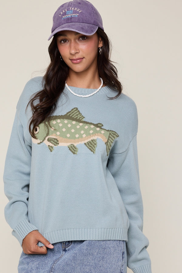 Spring Trout Sweater D. Sage