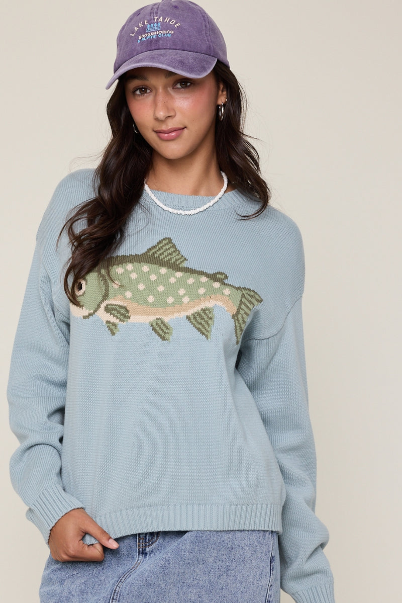 Spring Trout Sweater D. Sage