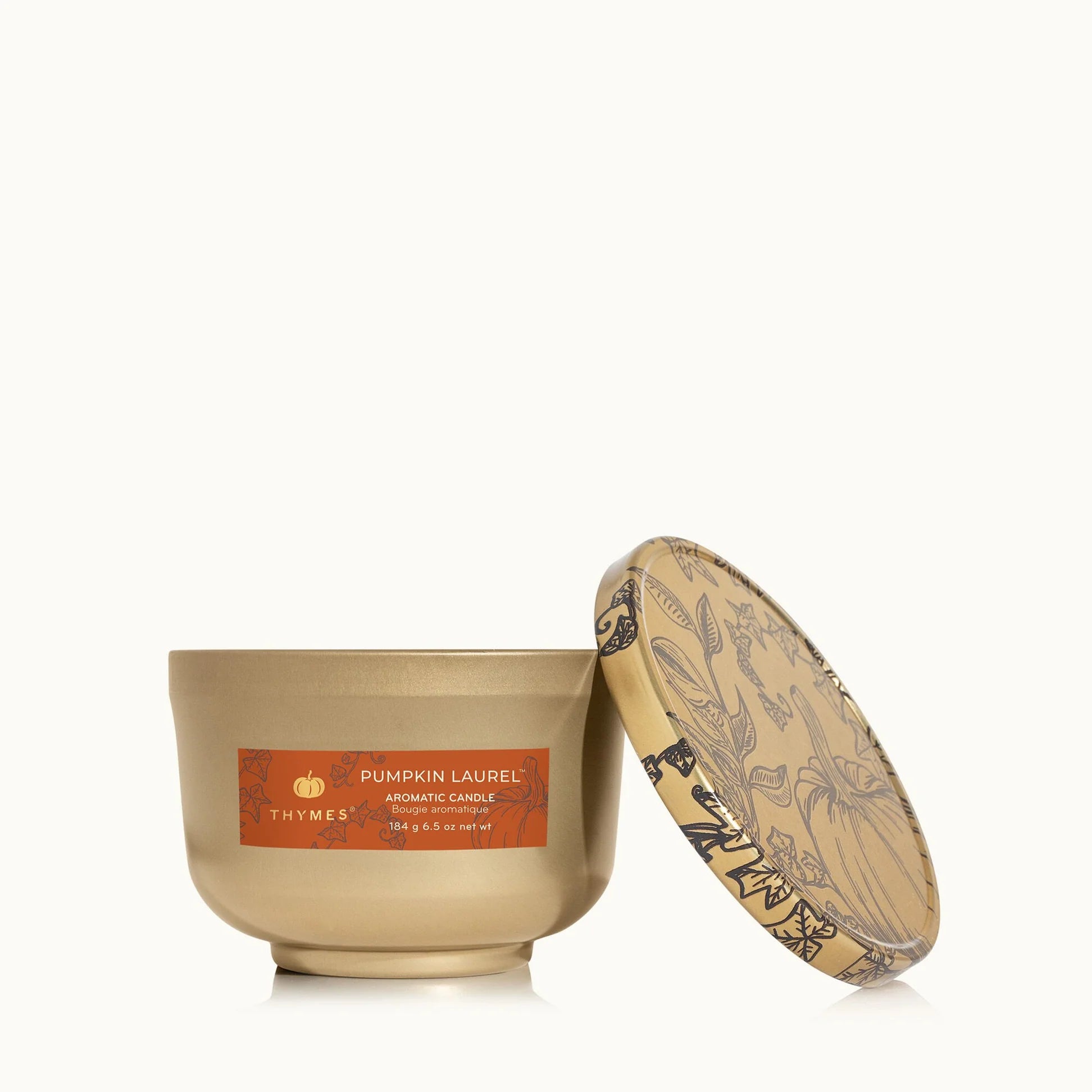Pumpkin Laurel 6.5oz Universal Tin Candle