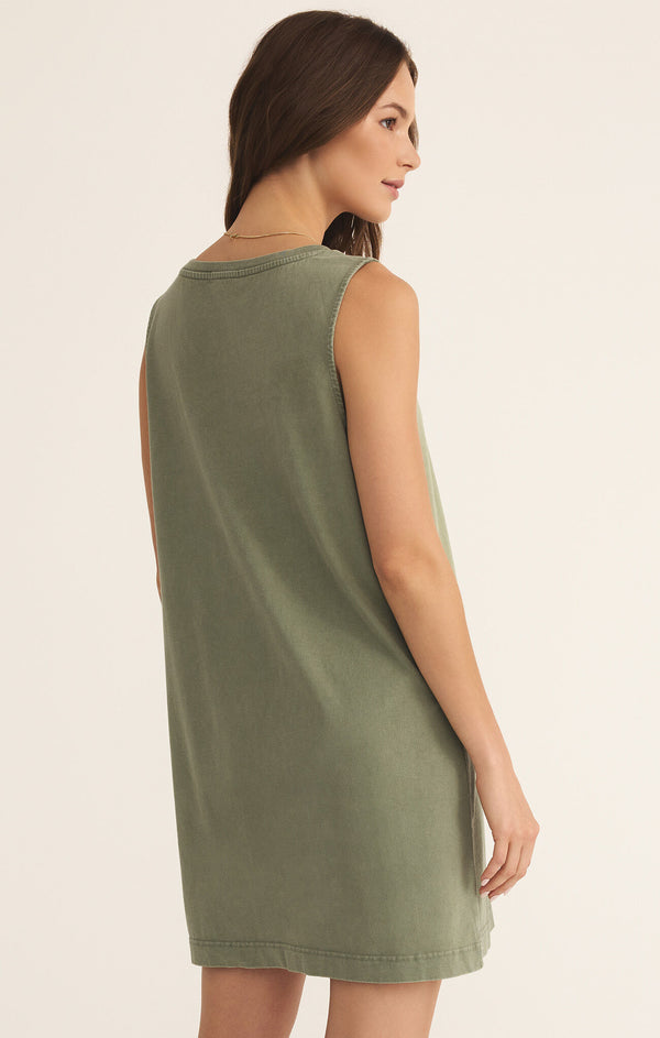 Sloane Vneck Mini Dress Avocado