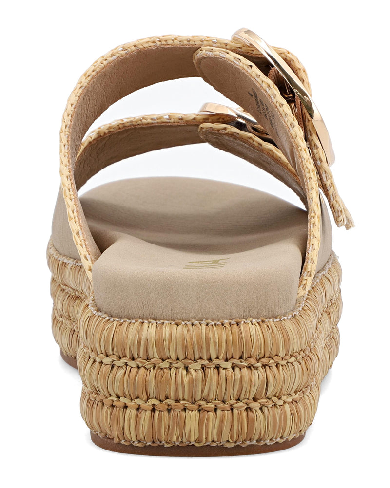 Mieko Buckles Platform Sandals Stone
