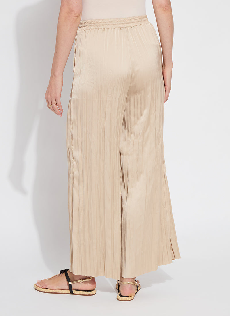 Packable Pleated Palazzo Pants Chablis