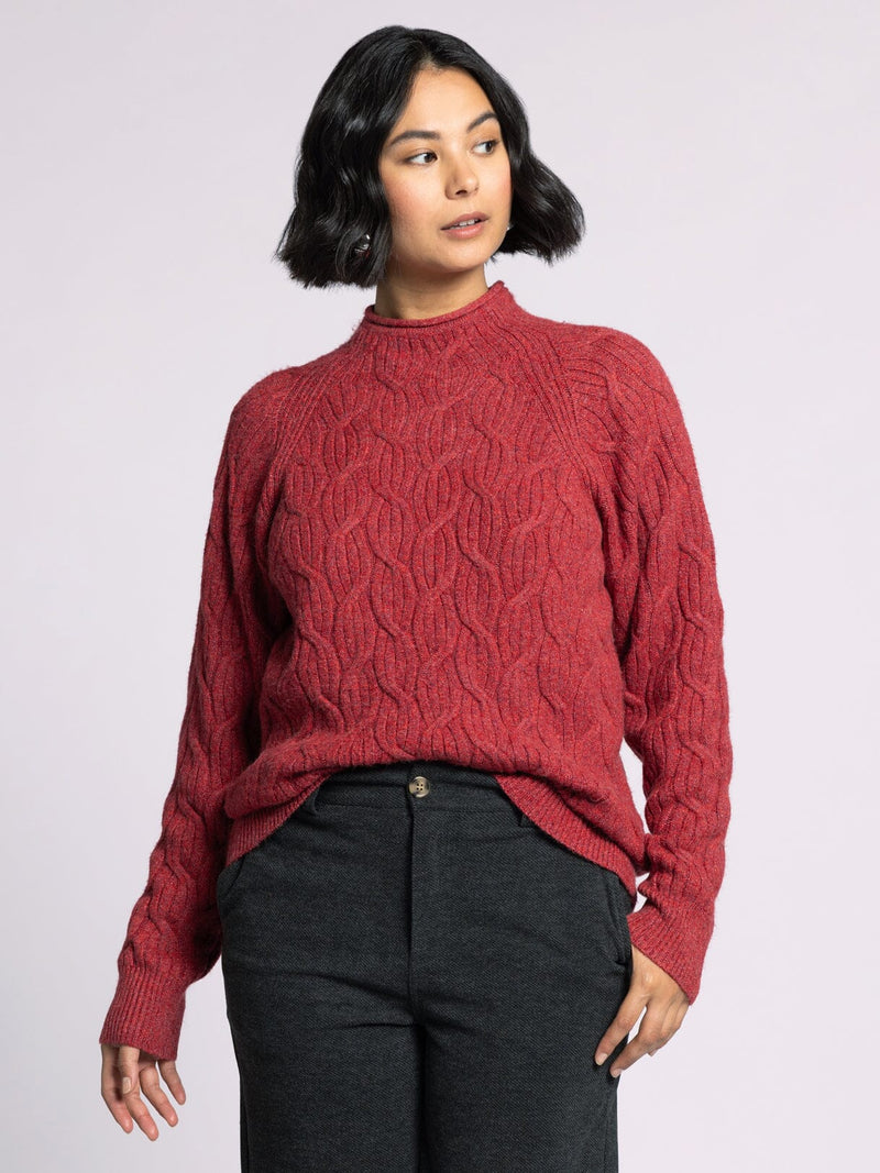 Amal Sweater Heather Raspberry