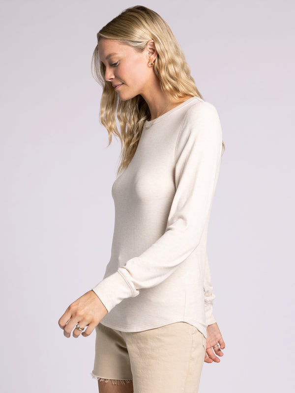 Stacy Long Sleeve Top Pink Oatmeal
