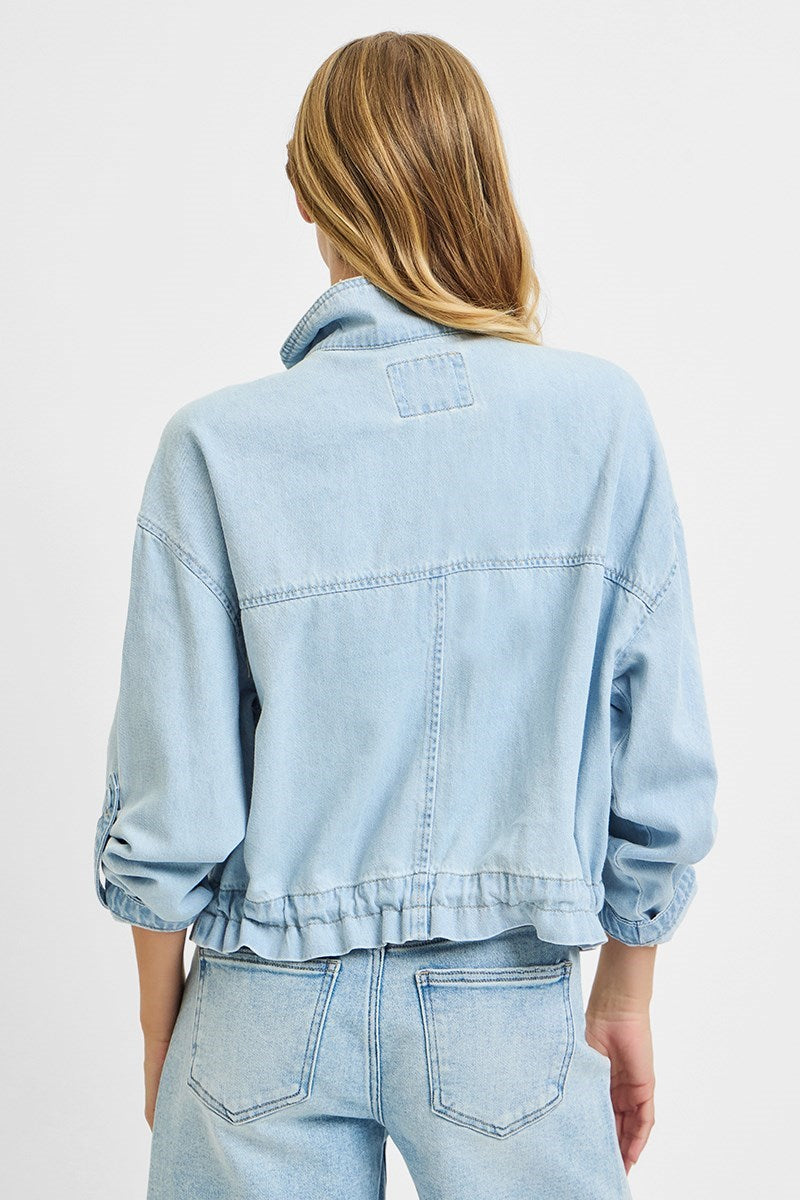 Oversized Cargo Pocket Jacket Light