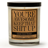 USA Made Kraft Label Snarky Candle - 10 OZ