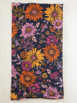 Full Boho Bandeau Navy Whimsical Daisies
