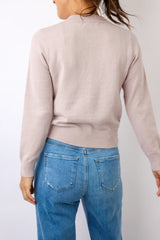 Classic Crew Neck Long Sleeve Relaxed Sweater Winter Mist