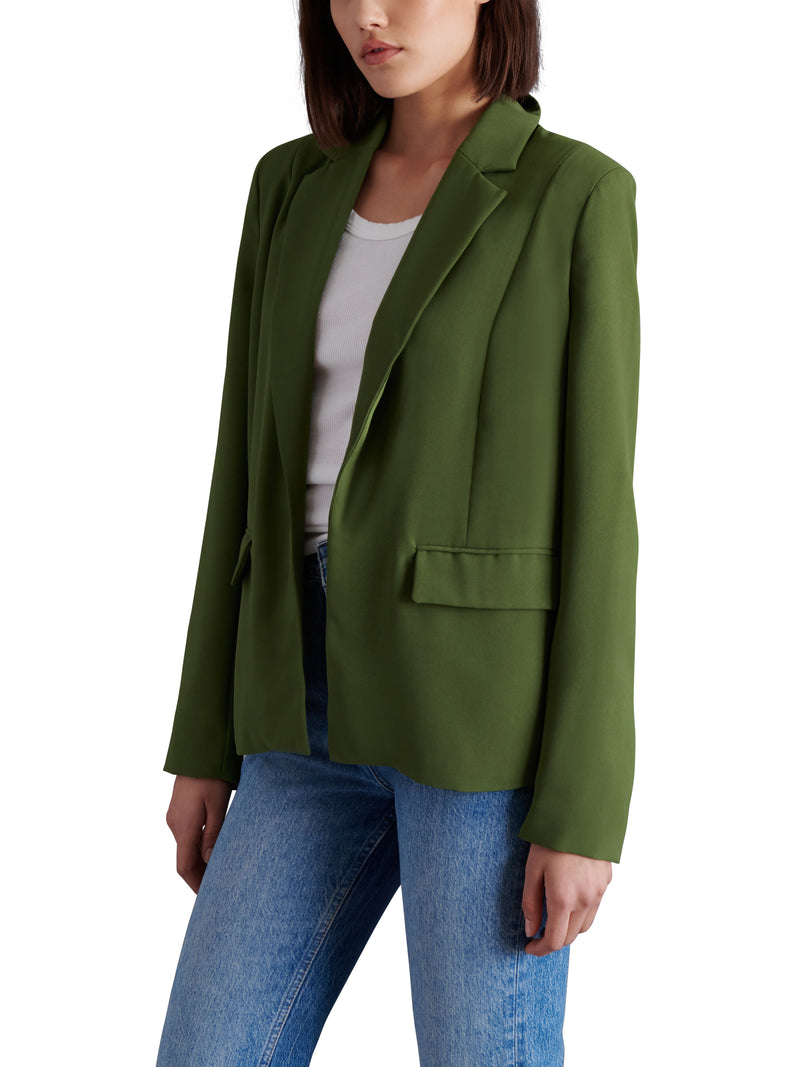 Payton Crepe Boyfriend Blazer Light Olive