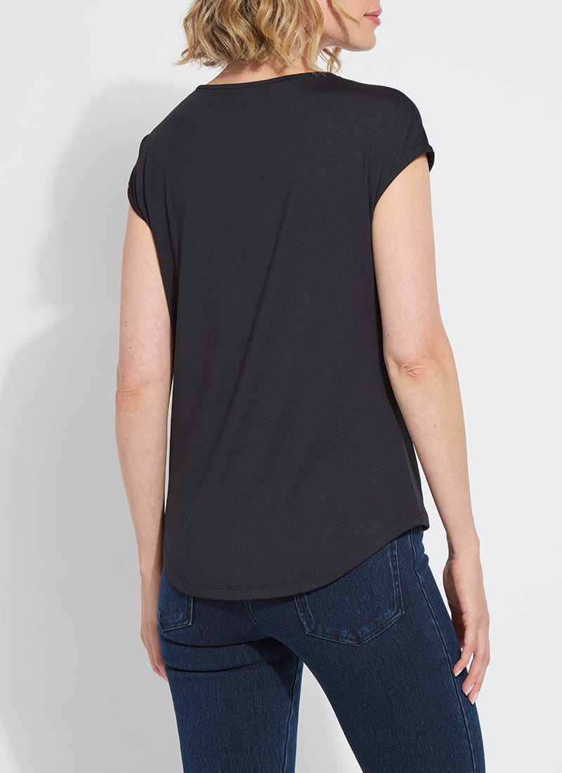 Lyssentials Short Sleeve Top Black
