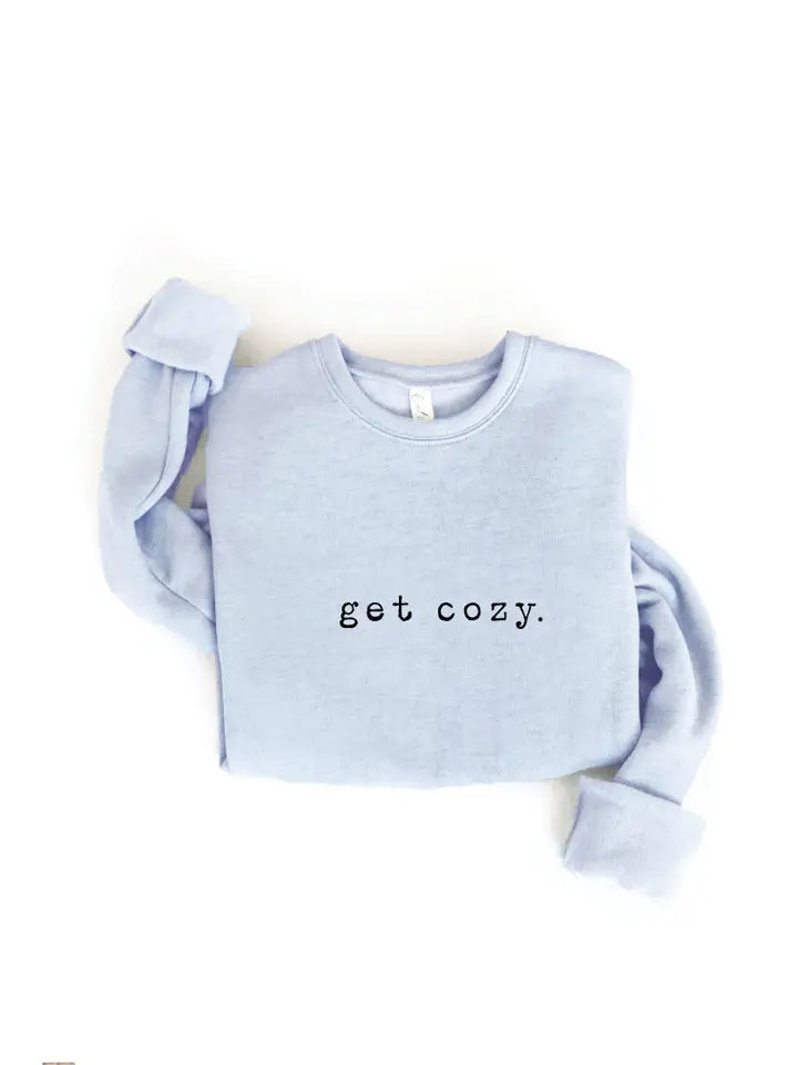 Get Cozy Typewriter Graphic Sweatshirt