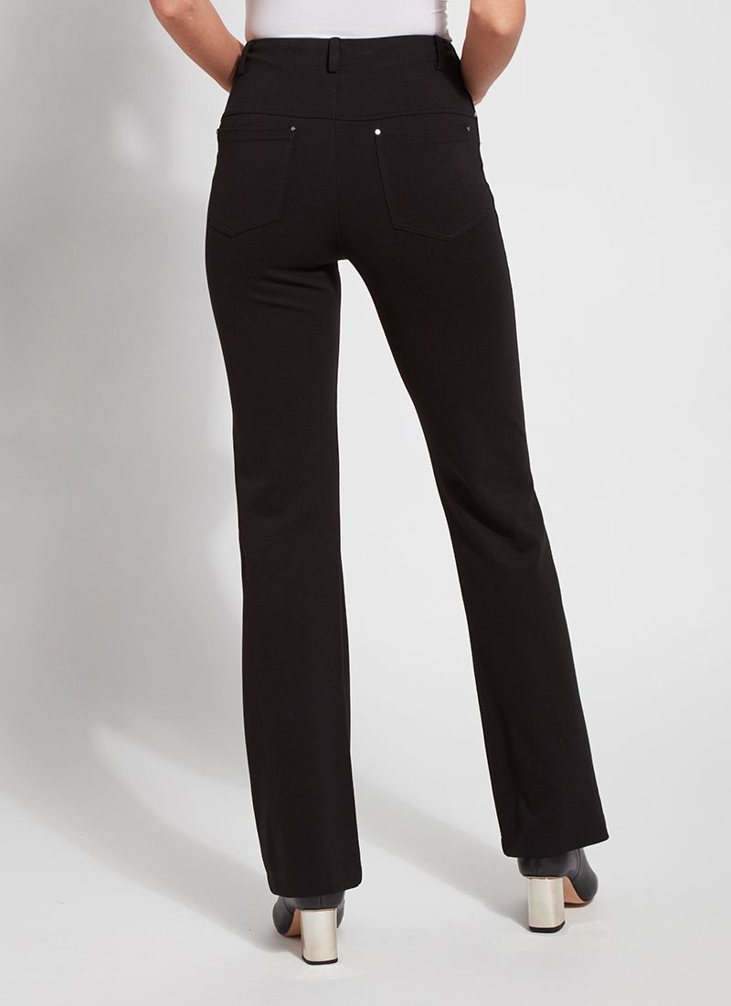 Ponte Baby Bootcut Pants Black