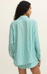 The Perfect Linen Striped Top La Palma